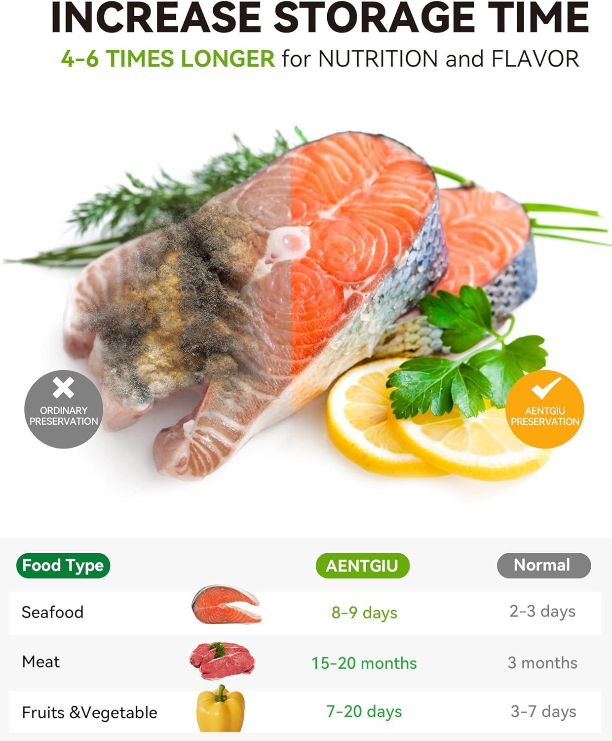 BEACHWATER POOL & SPA, LLC 300-Count Food Vacuum Sealer Bags, Thick BPA Free Sous Vide Bags Compatible With All Vac Machines, Food Saver, Seal A Meal, Commercial Grade Quart Precut Meal Prep Storage Bags