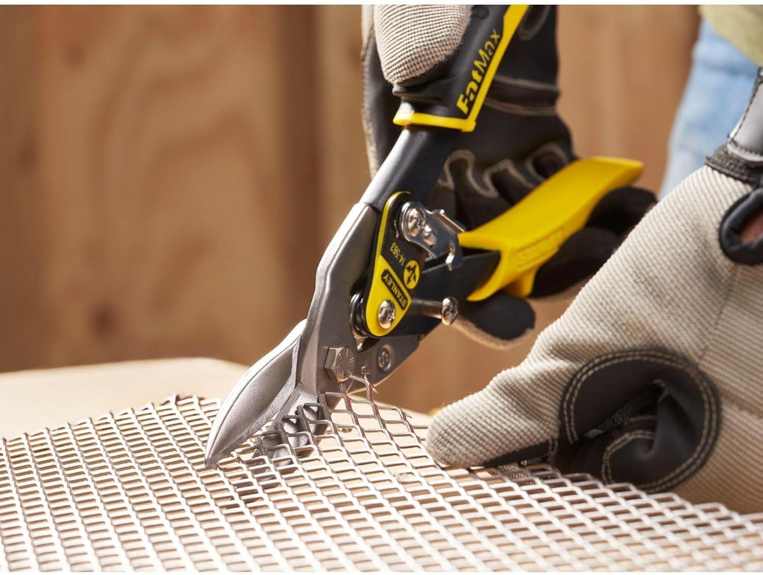 STANLEY - Yellow Aviation Snips Straight Cut 250mm (10in)