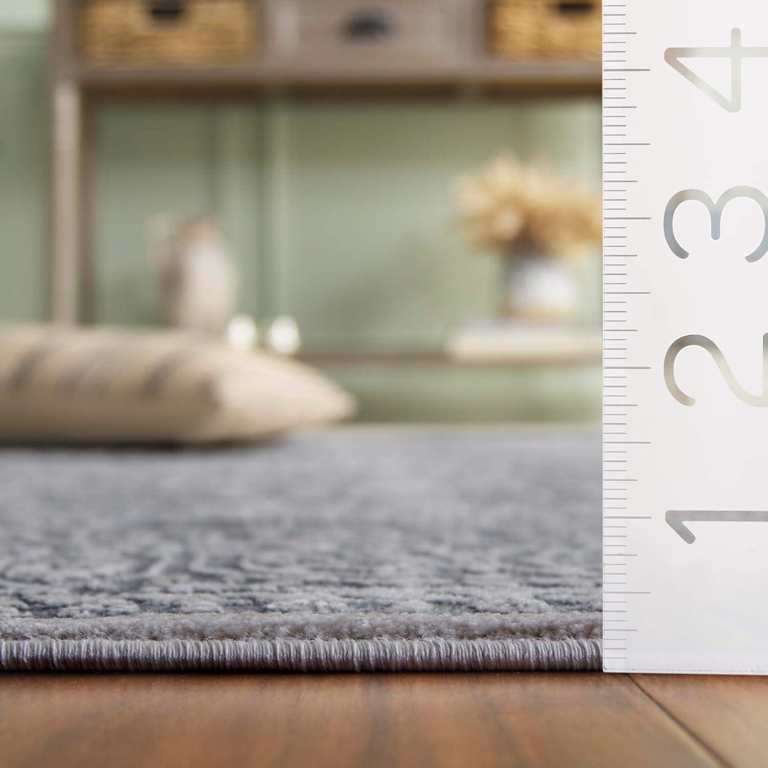 Reflection RFT670 Power Loomed Indoor Accent Rug - Dark Grey/Cream - 3'x5' - Safavieh.