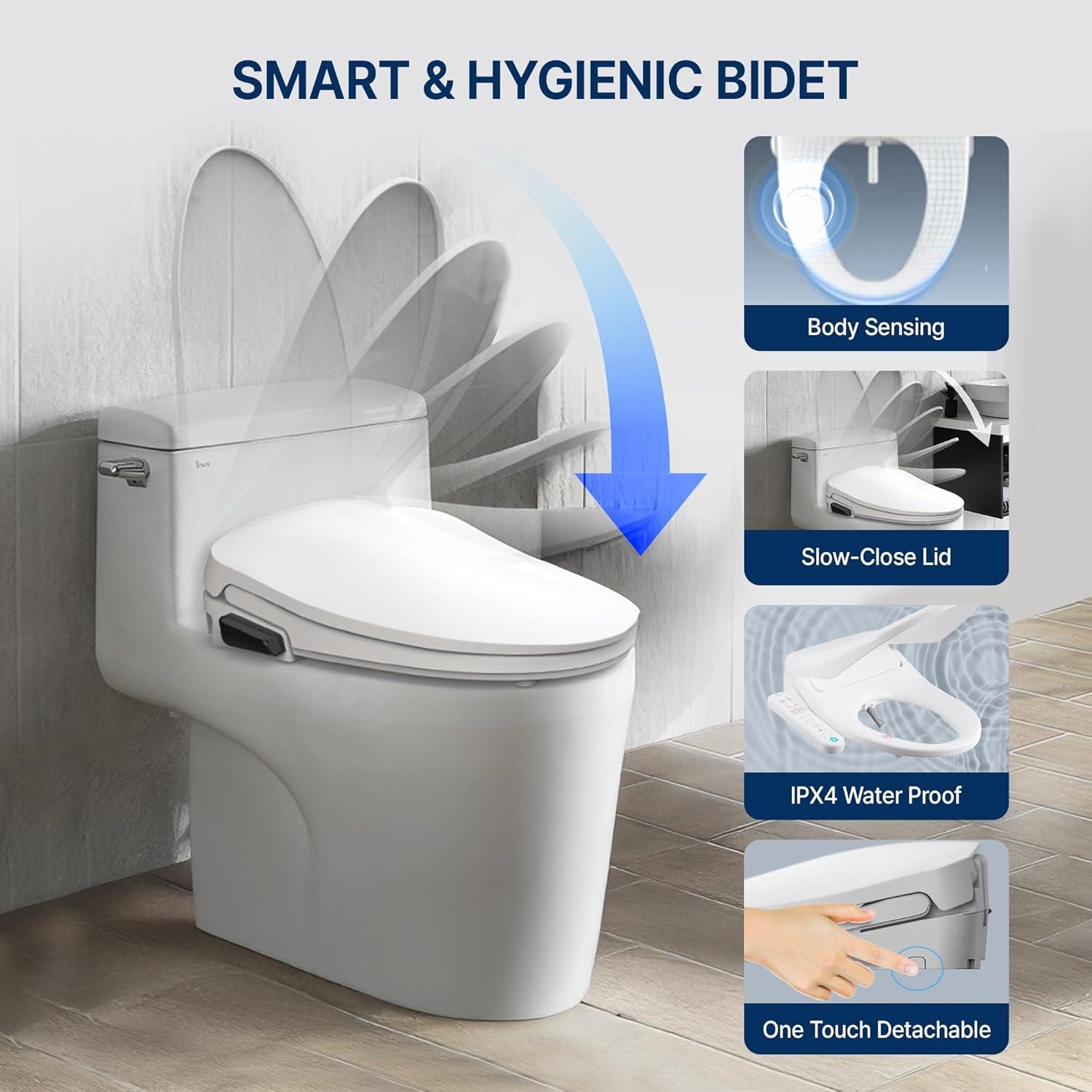 INUS IST-N22 Elongated Toilet Seat Bidet