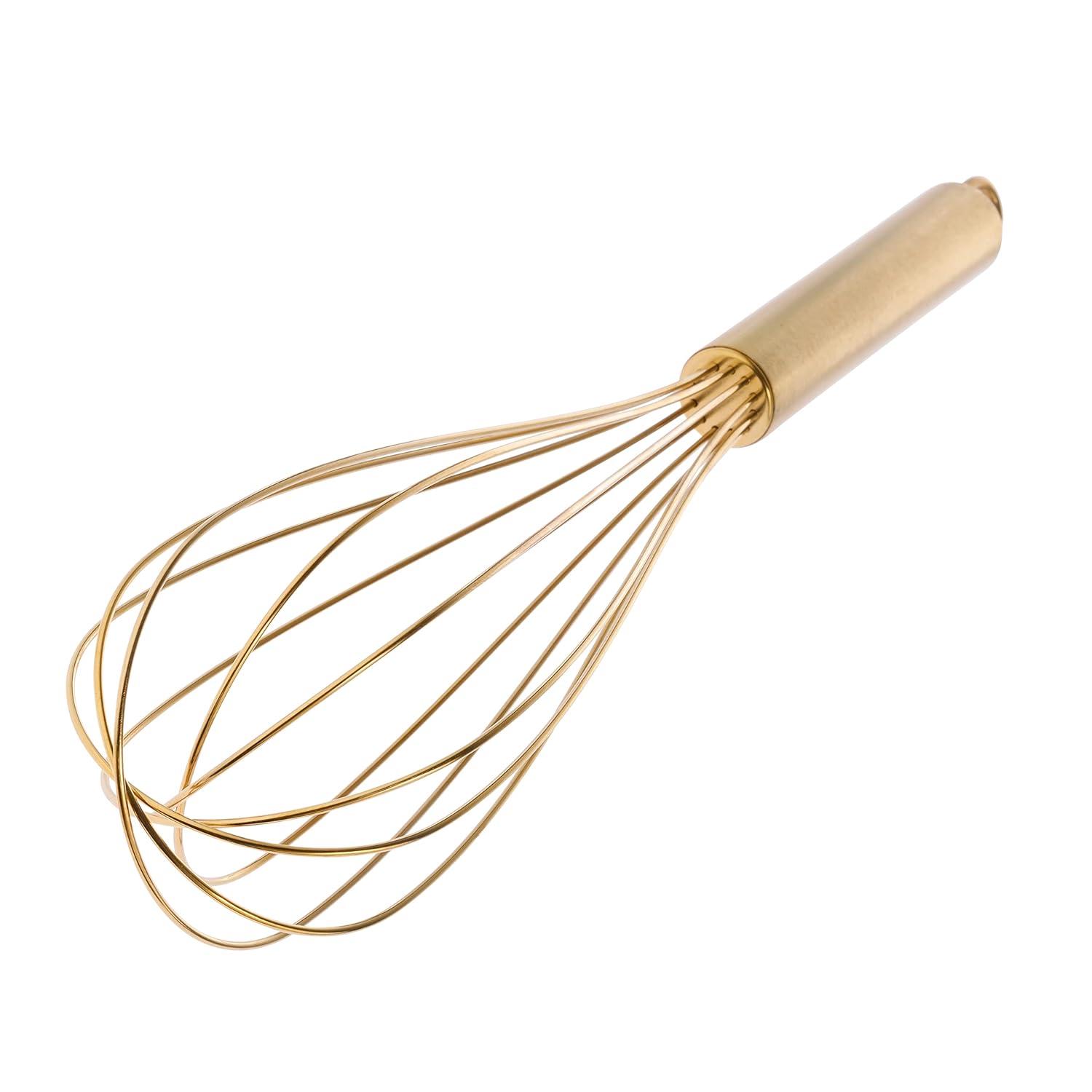 SEXAGESIMO Stainless Steel Hand Whisk for Mixing, Beating, and Stirring