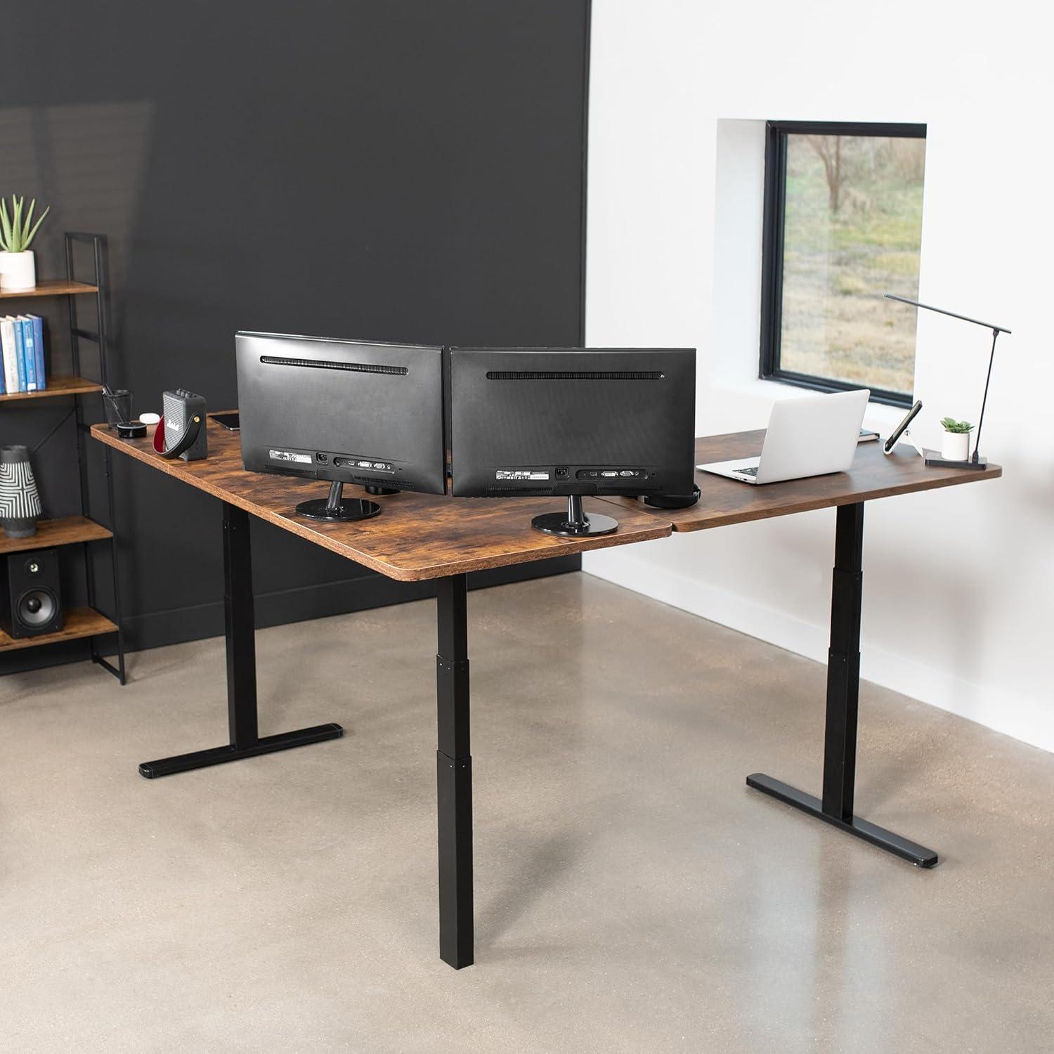 Vivo VIVO Electric 77" x 71" Corner Stand Up Desk, 3E7B Series