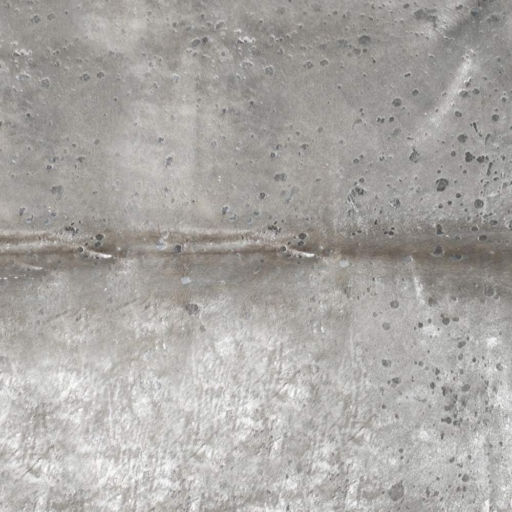 Natural Scotland Cowhide Area Rugs for Living Room and Bedroom | Handmade 100% Cow Rug with Low Pile | Shed-Resistant Home and Office Rug, Grey & Silver, 6 ft x 7 ft