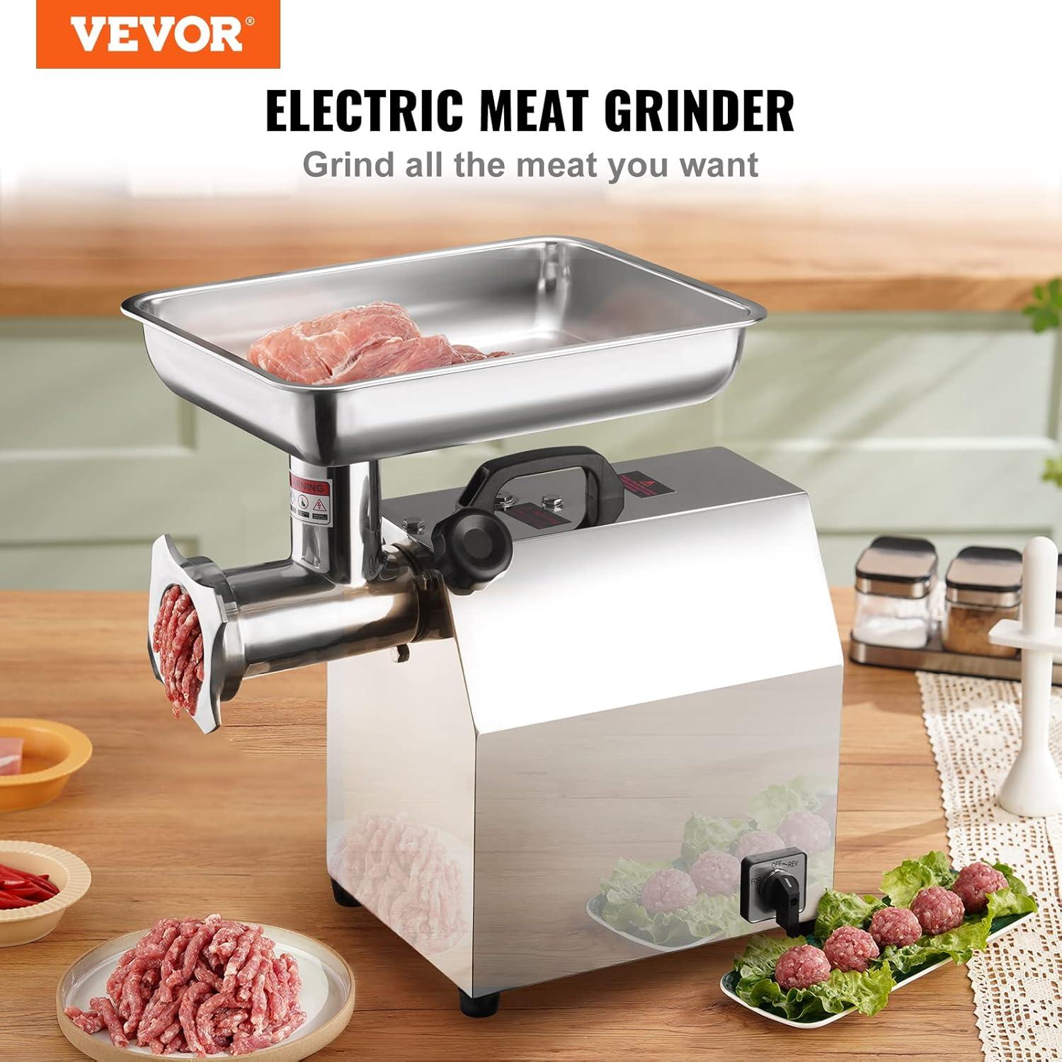 VEVOR Stainless Steel Electric Meat Grinder | Wayfair