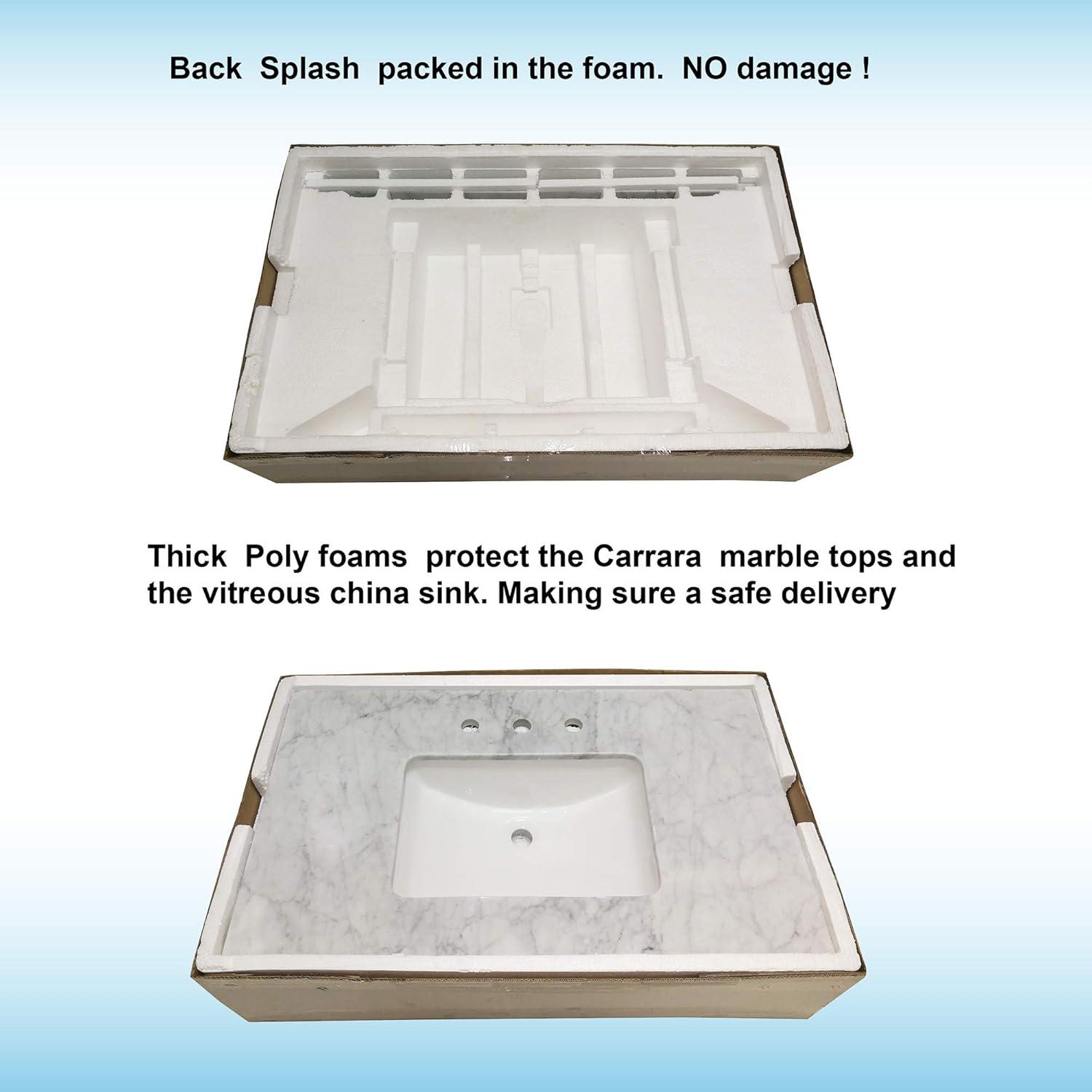 WOODBRIDGE 61" Double Bathroom Vanity Top CAVT6122D-8