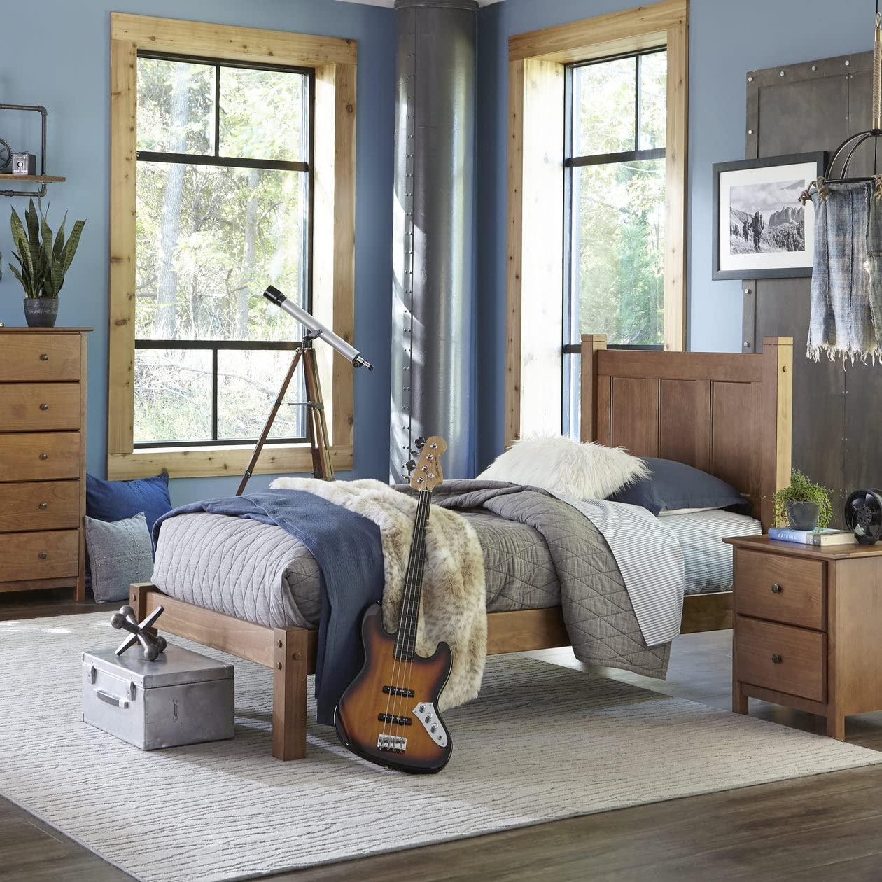 Shaker Solid Wood Panel Bed