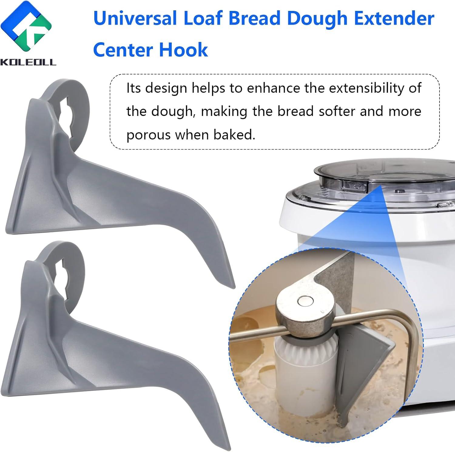 Loaf Bread Dough Extender Center Hook for Bosch Perfect Mixing & Kneading!