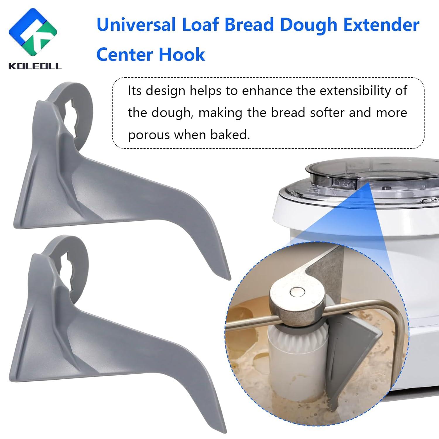 Loaf Bread Dough Extender Center Hook for Bosch Perfect Mixing & Kneading!
