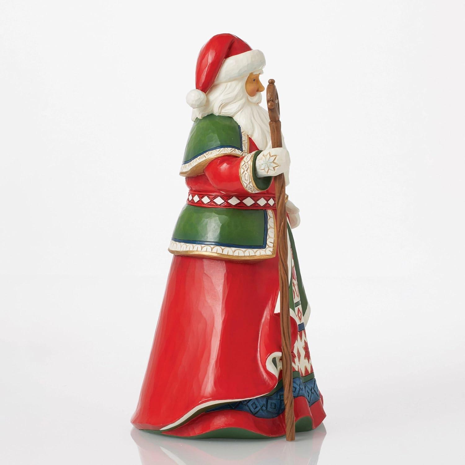 Jim Shore 10.0 Inch Christmas Legends 16Th Annual Laplander Santa Santa Figurines