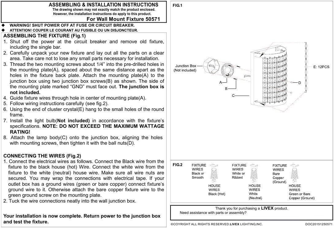 Livex Lighting Grammercy 1 - Light Wall Light in  Brushed Nickel