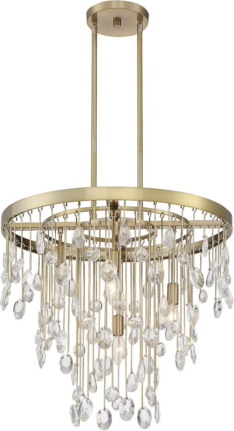 Livorno 4-Light Chandelier in Noble Brass