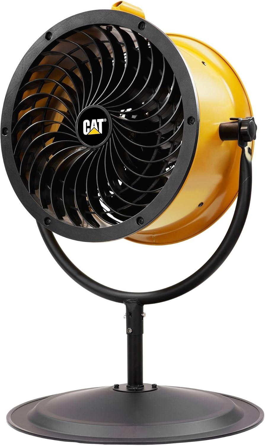 Yellow Industrial High Velocity Floor Fan with Aluminum Blades
