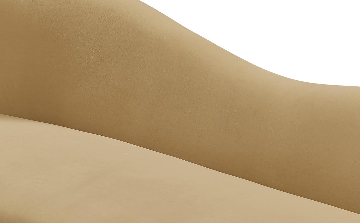 Meridian Furniture Ritz Camel Velvet Sofa