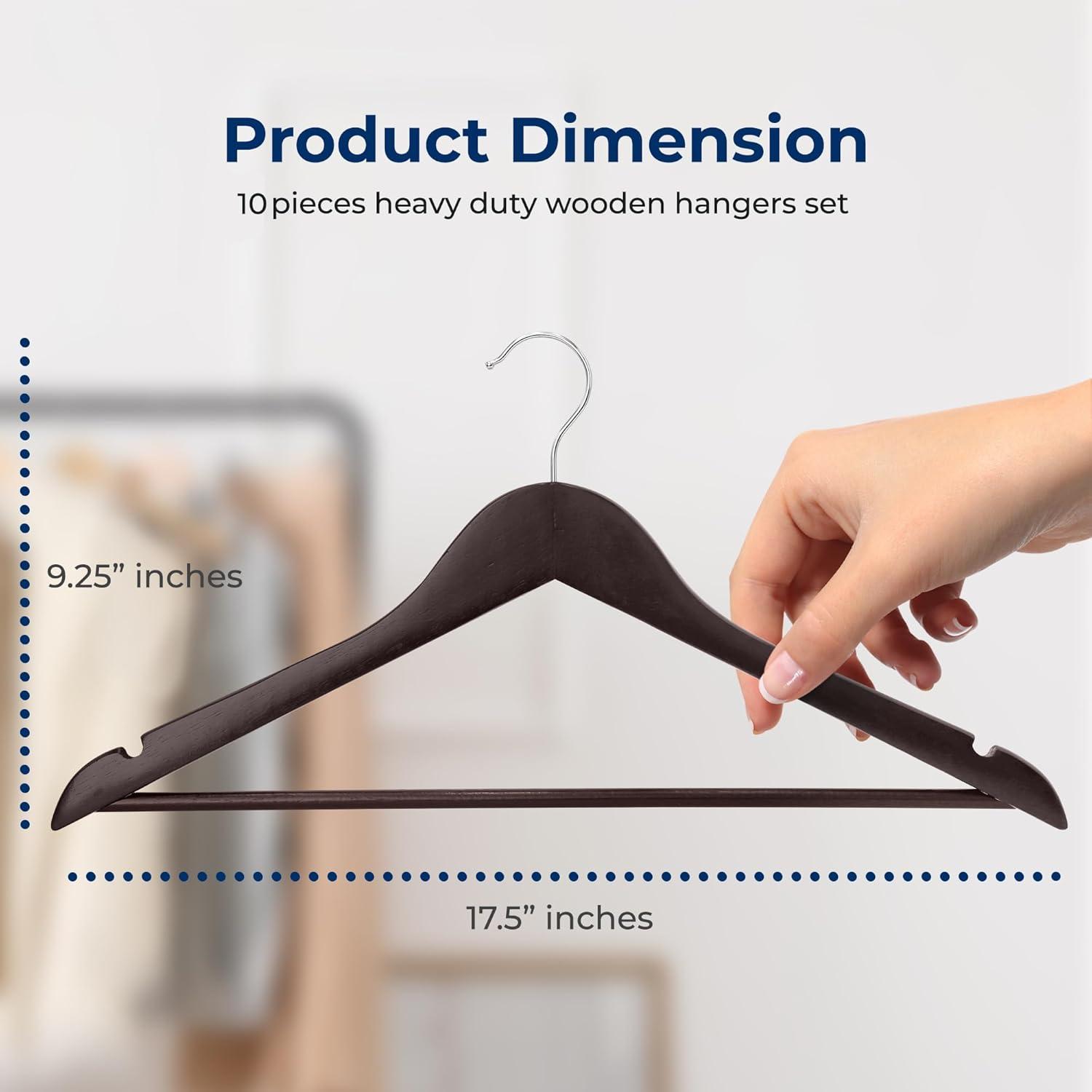 SereneLife Non-Slip Standard Hanger