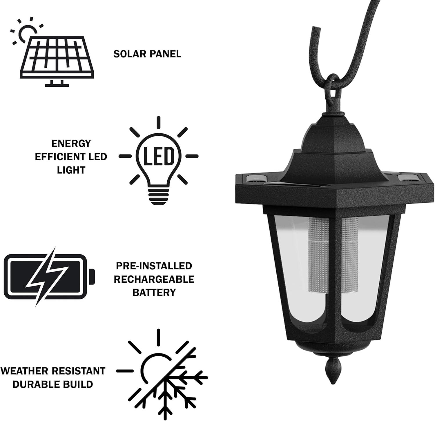 26'' Solar Powered Outdoor Lantern