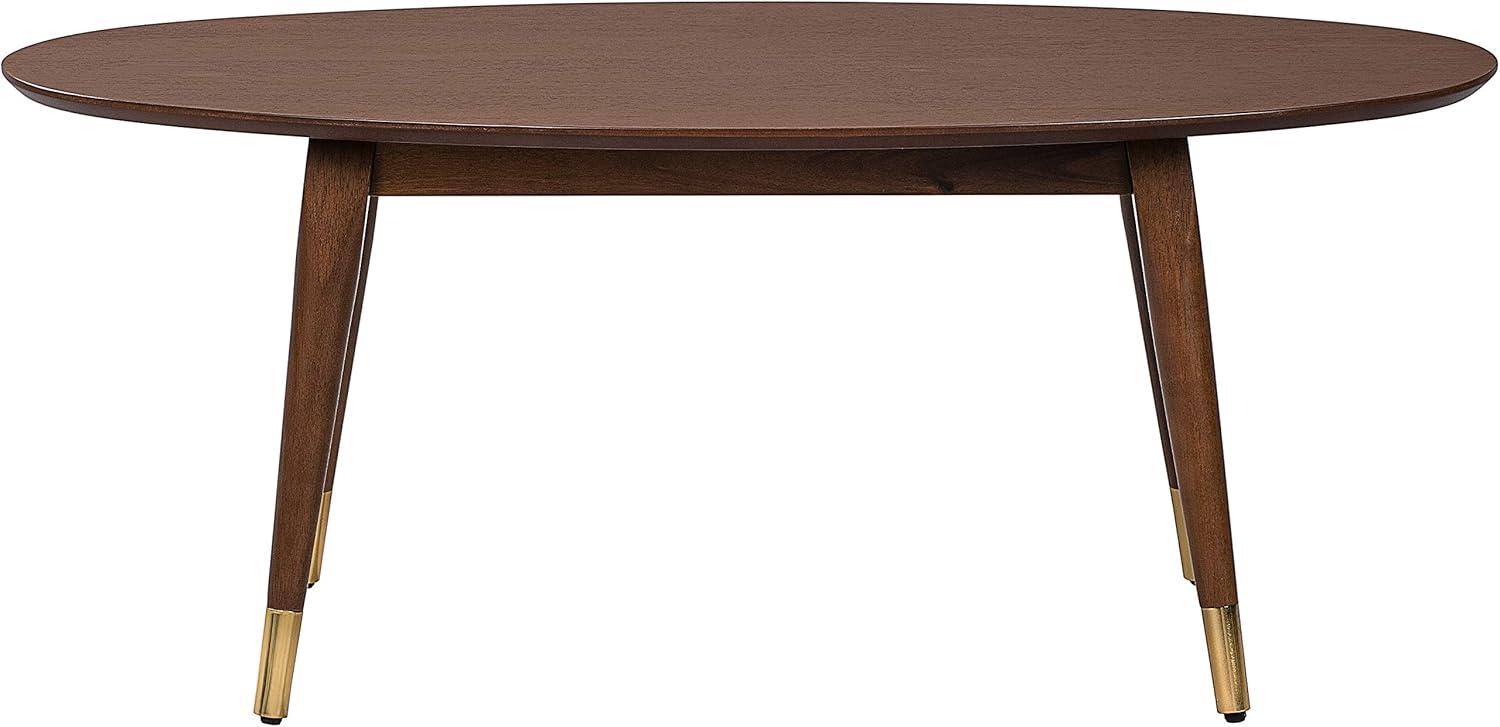 True Innovations and Design (USA) LLC Elle Decor Clementine Mid-Century Modern Living Room Furniture Collection with Brass Accents Assembly Required