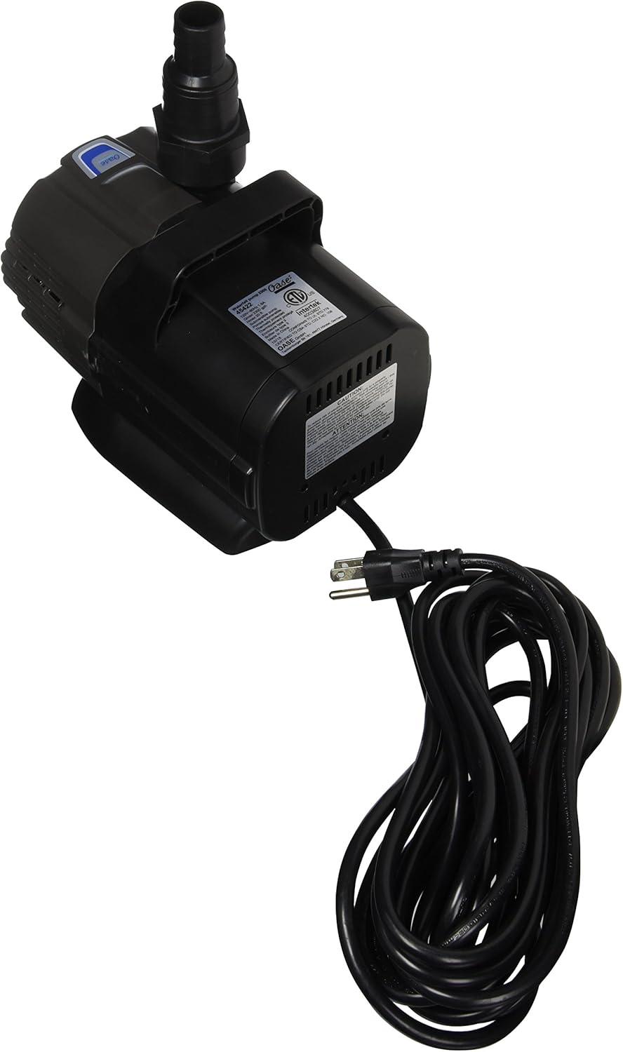 Compact Black Energy-Efficient Waterfall Pump