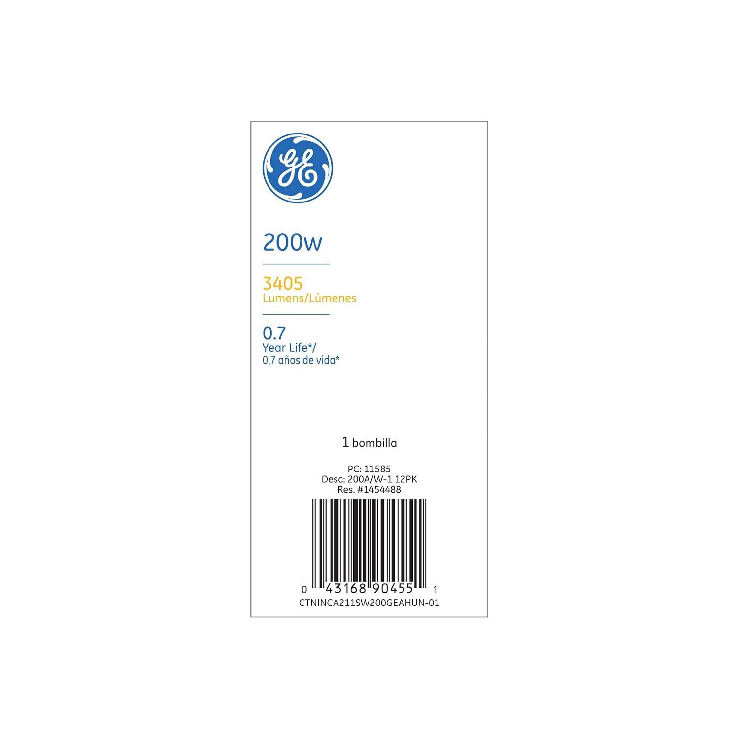 200-Watt Soft White A21 Incandescent Bulb