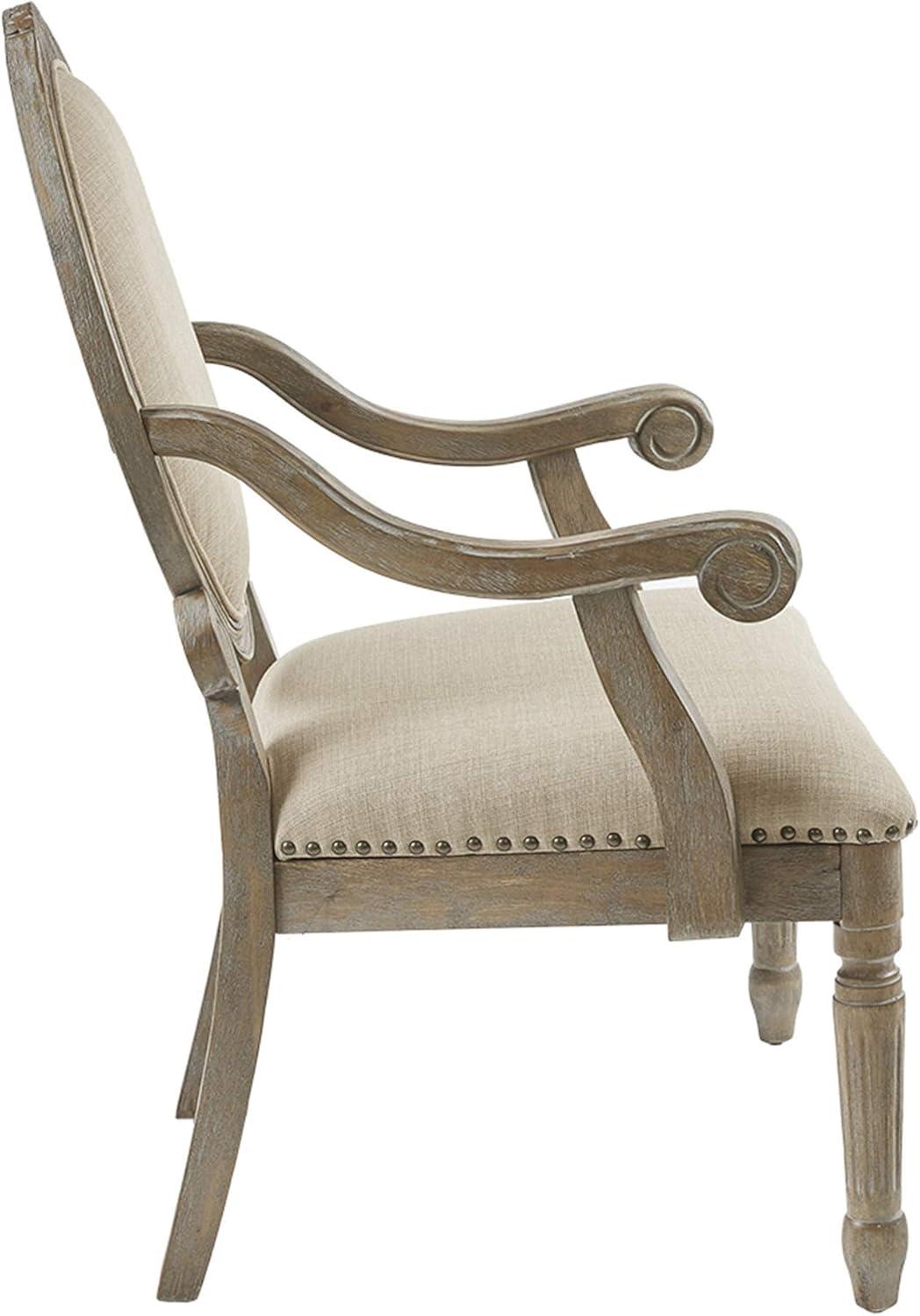 Brentwood Traditional Exposed Wood Armchair