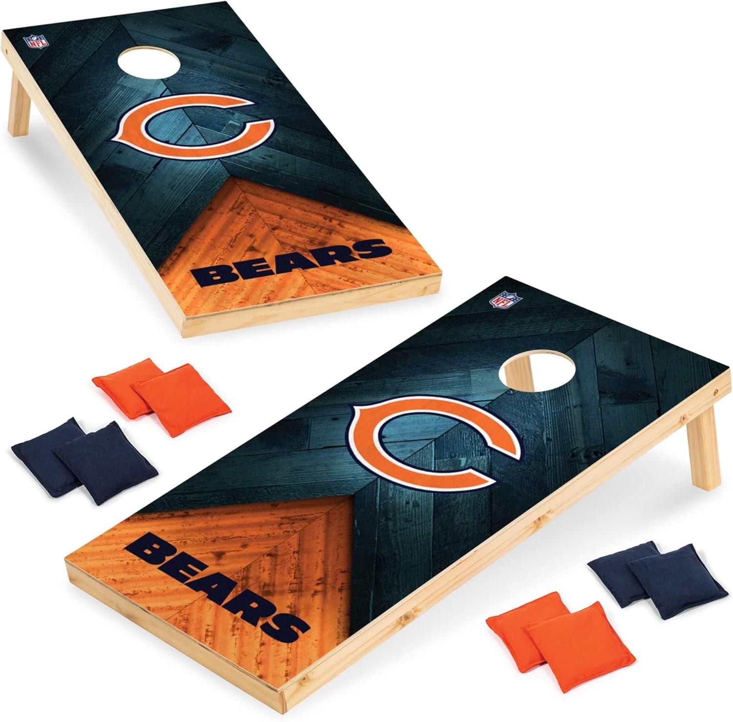 NFL Chicago Bears 2'x4' Wood Cornhole Set