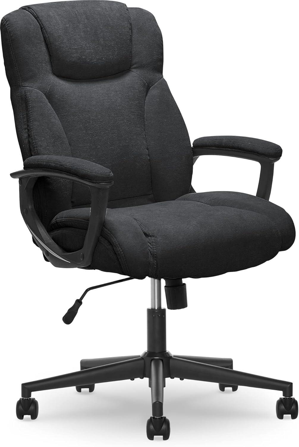 Style Hannah II Office Chair Midnight Black - Serta: Executive, Microfiber, 400 lbs Capacity