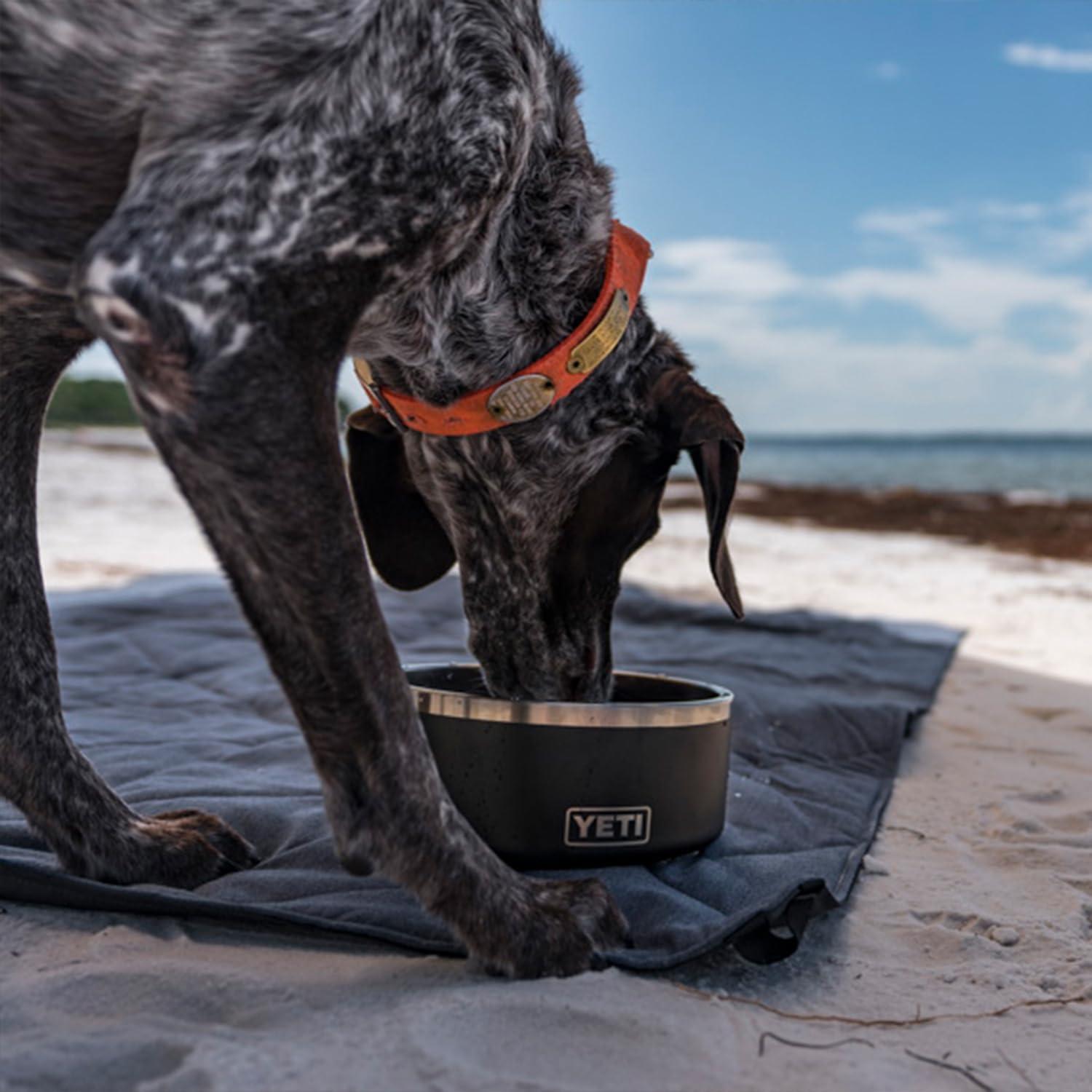 Wild Vine Red 8-Cup Stainless Steel Non-Slip Dog Bowl
