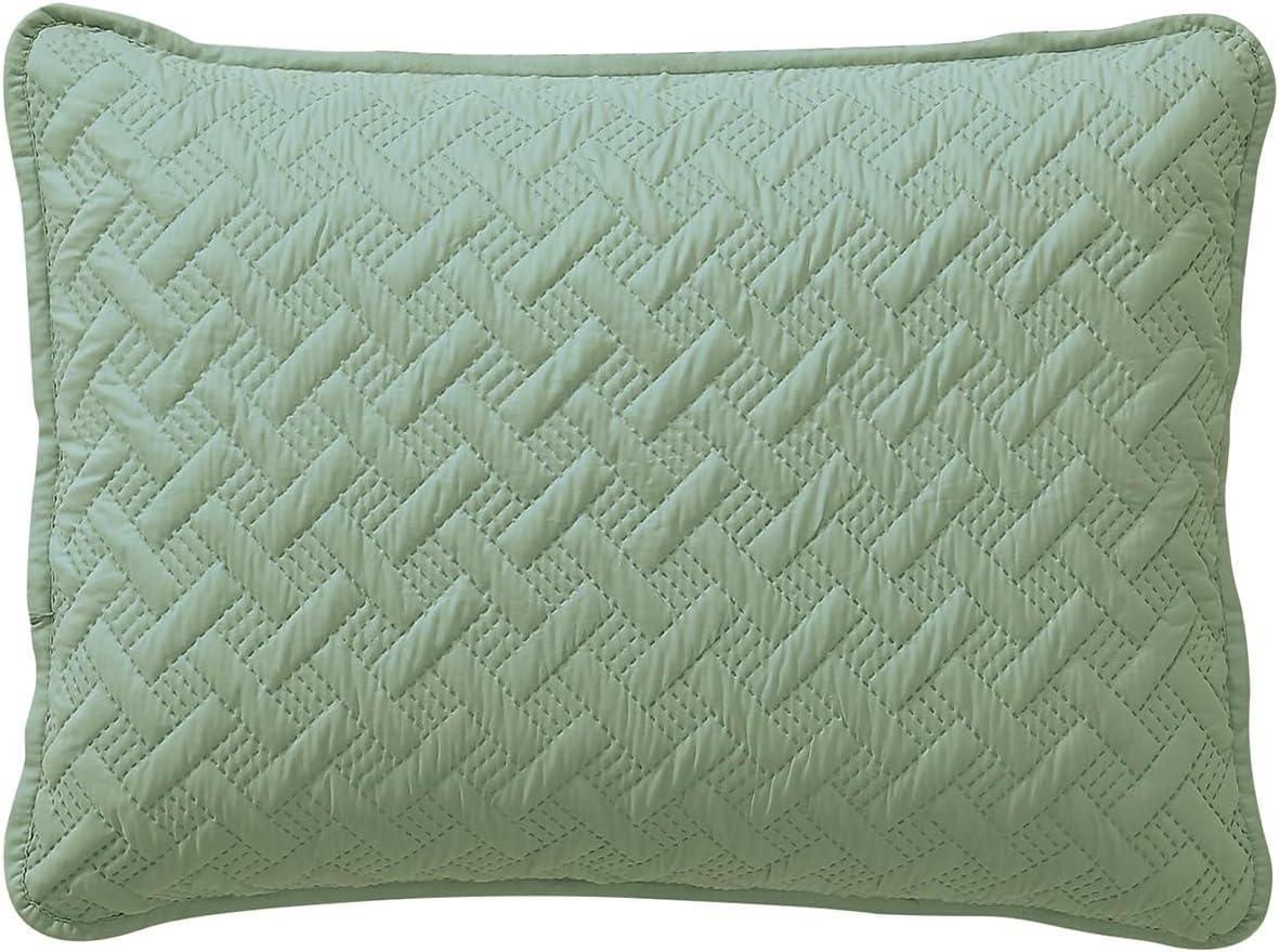 Nina Embossed Basketweave Quilt Set