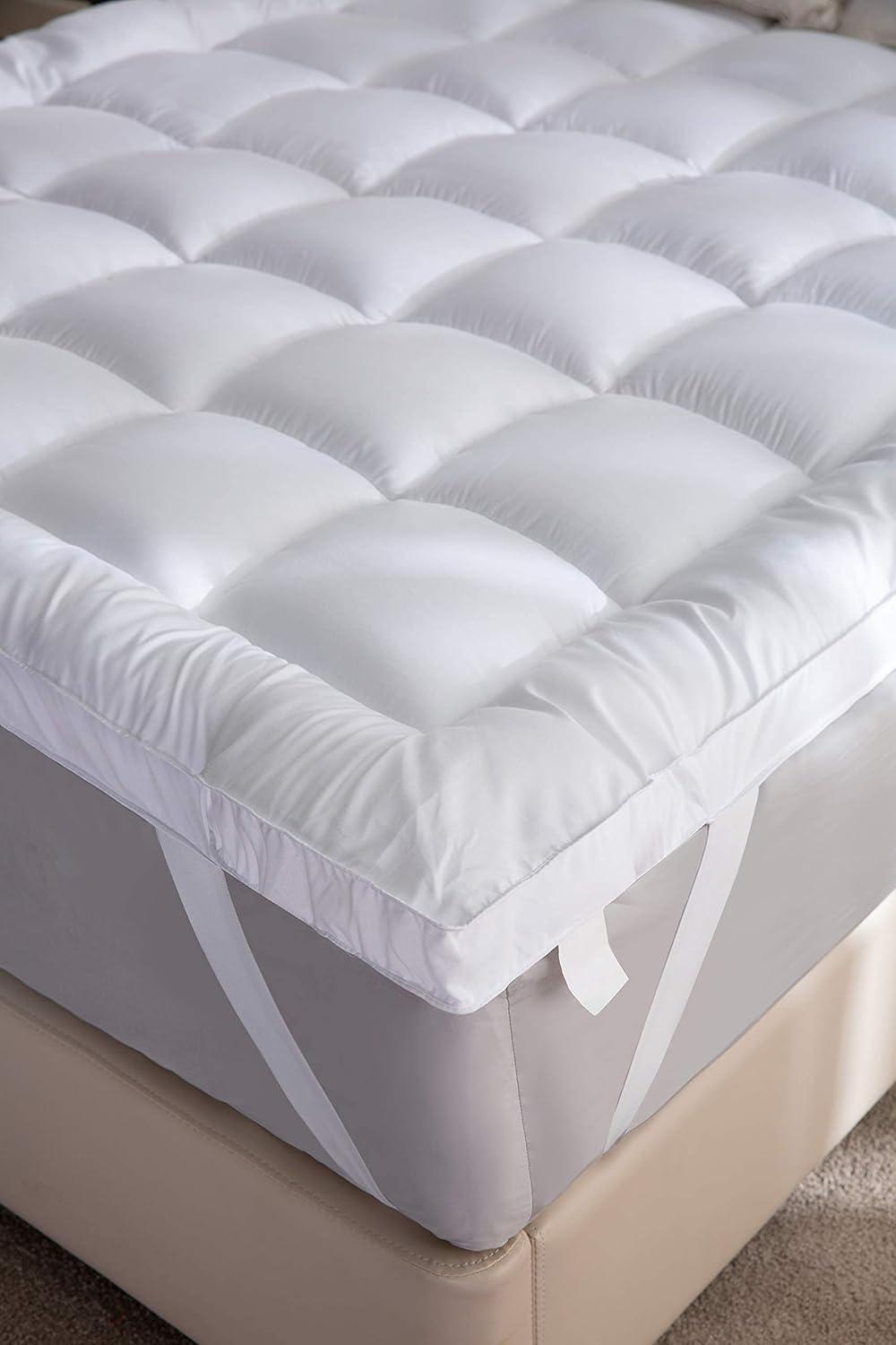 Niagara Sleep Solution Extra Thick Air Flow Mattress Topper Twin Bed Size 2 Inches