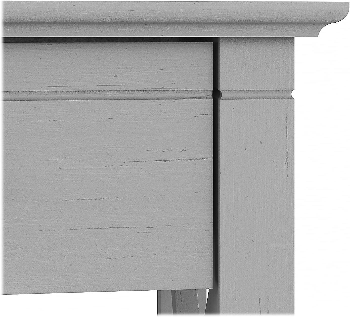 Cape Cod Gray Square Engineered Wood End Table with Storage