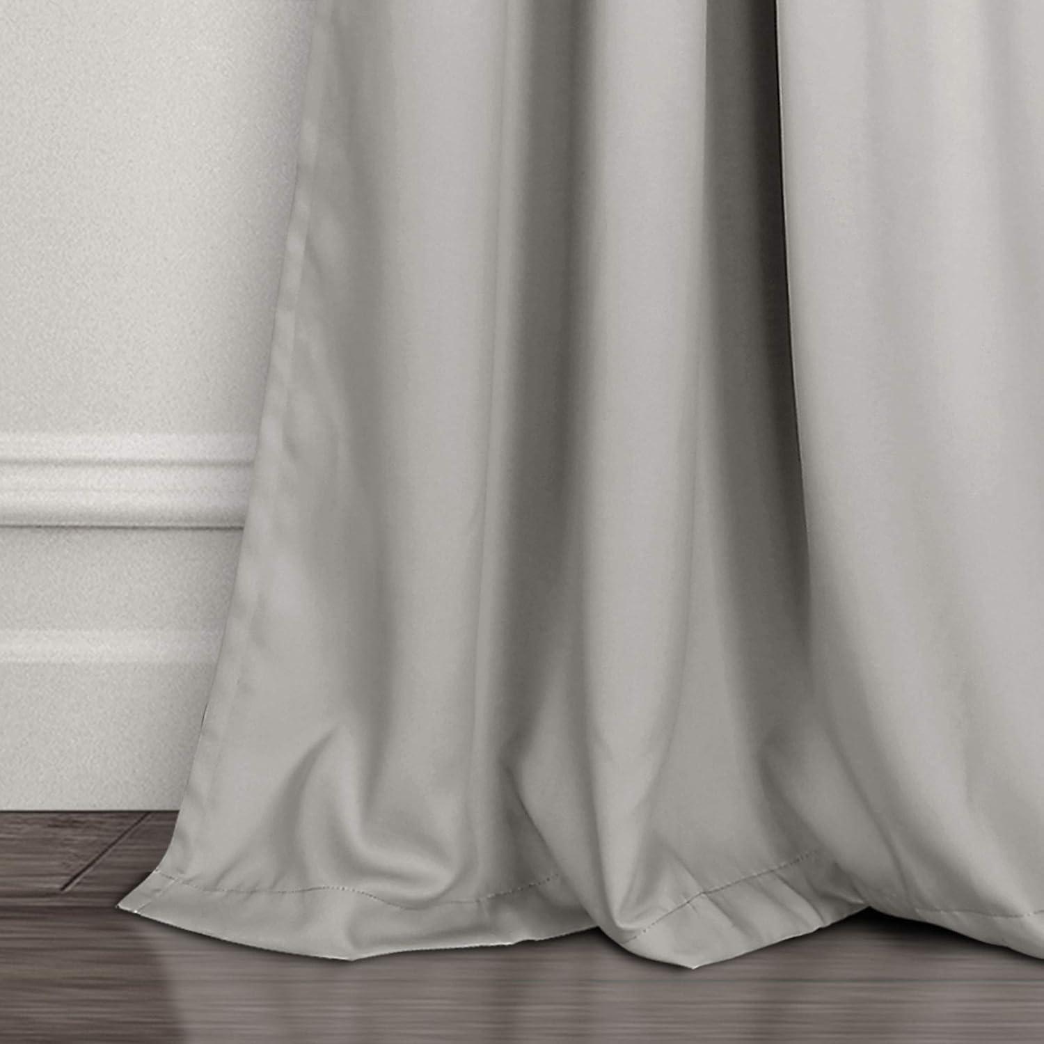 Set of 2 Insulated Grommet Top Blackout Curtain Panels - Lush Décor