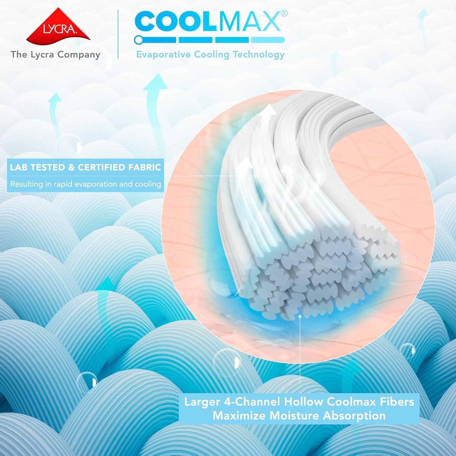 Comfort Spaces Microfiber Coolmax 4-Piece Blue Sheet Set, King