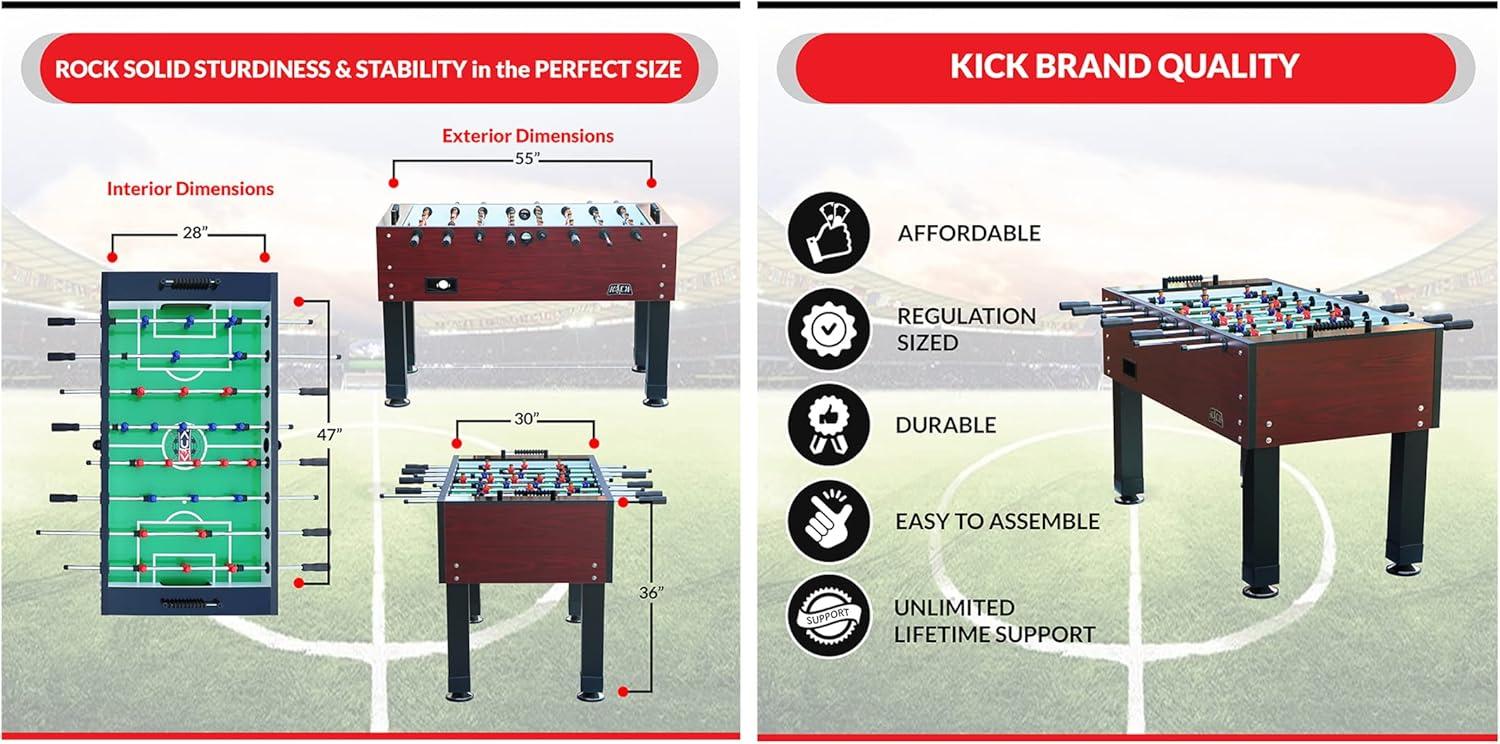 KICK Foosball Tables KICK Ambassador 55"  Foosball Table | Wayfair