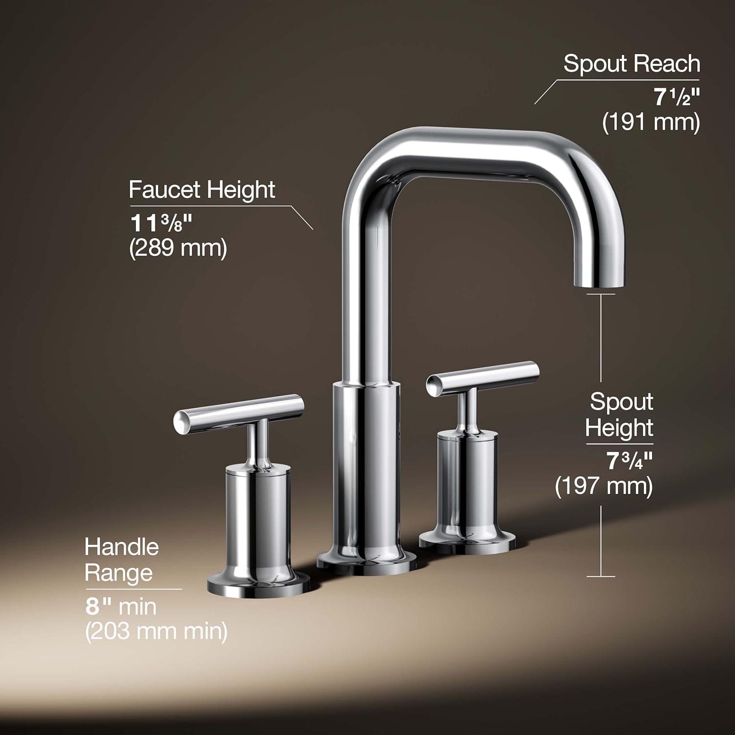 Purist® for Two Deck-Mount Bath Faucet Trim for High-Flow Valve with Lever Handles, Valve Not Included