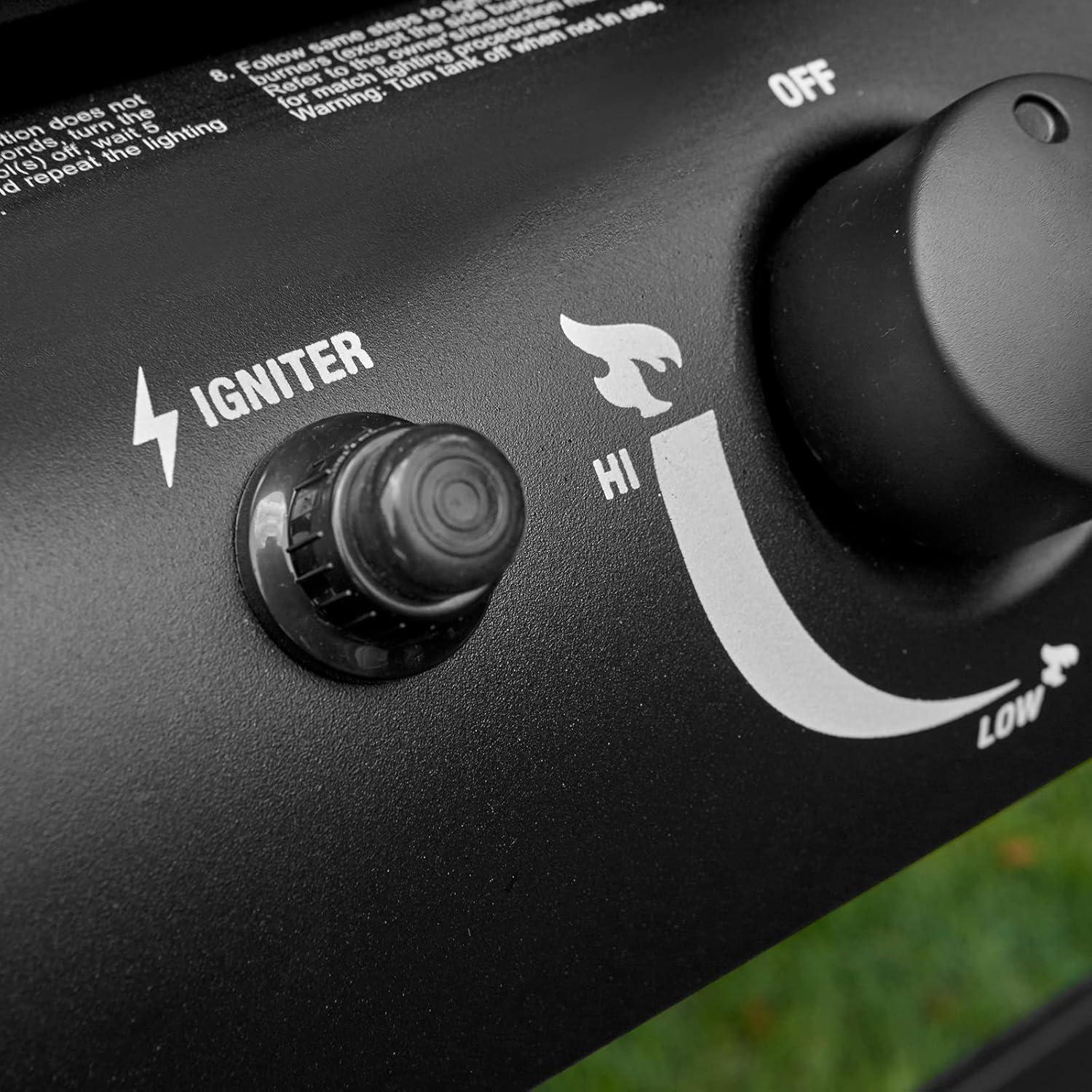 Char-Griller Dual-Function 2-Burner Propane Gas and Charcoal Combination Grill and Smoker