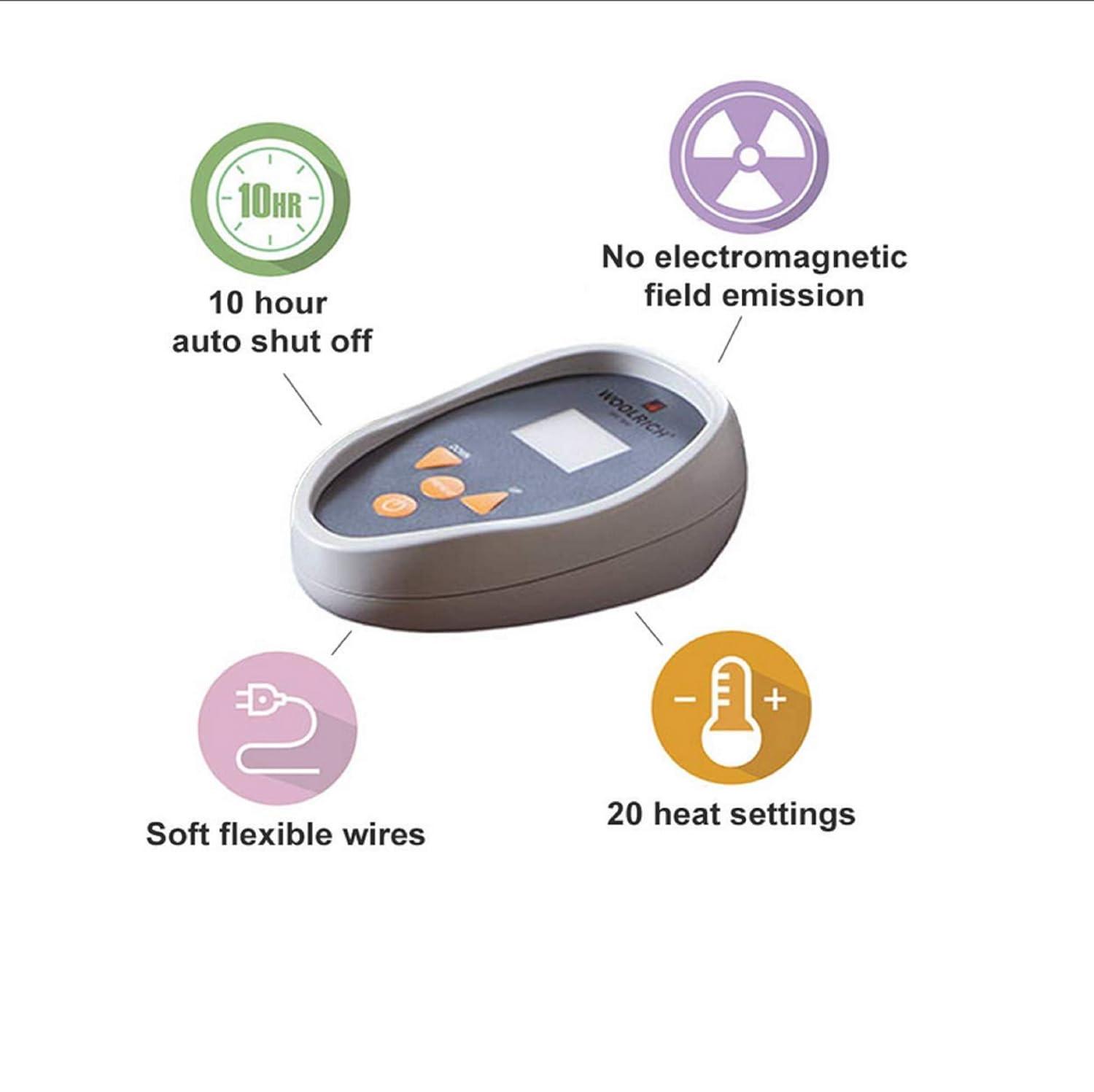 Woolrich Woolrich Heated Plush to Berber Sapphire Blue Blanket Queen