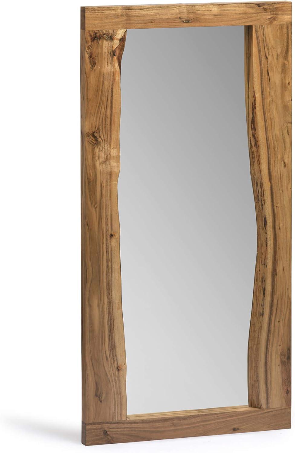 Alaterre Alpine Natural Live Edge Rectangle Wood 48" Mirror