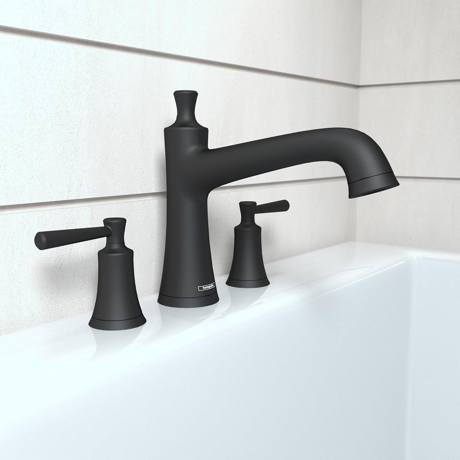 Joleena Double Handle Deck Mounted Roman Tub Faucet Trim with Diverter