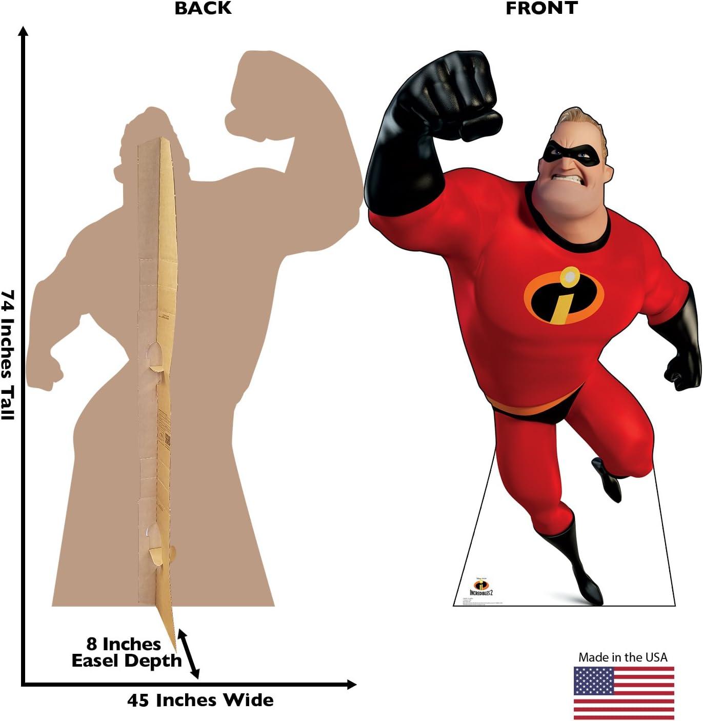 Mr. Incredible Life-Size Red and Black Cardboard Cutout