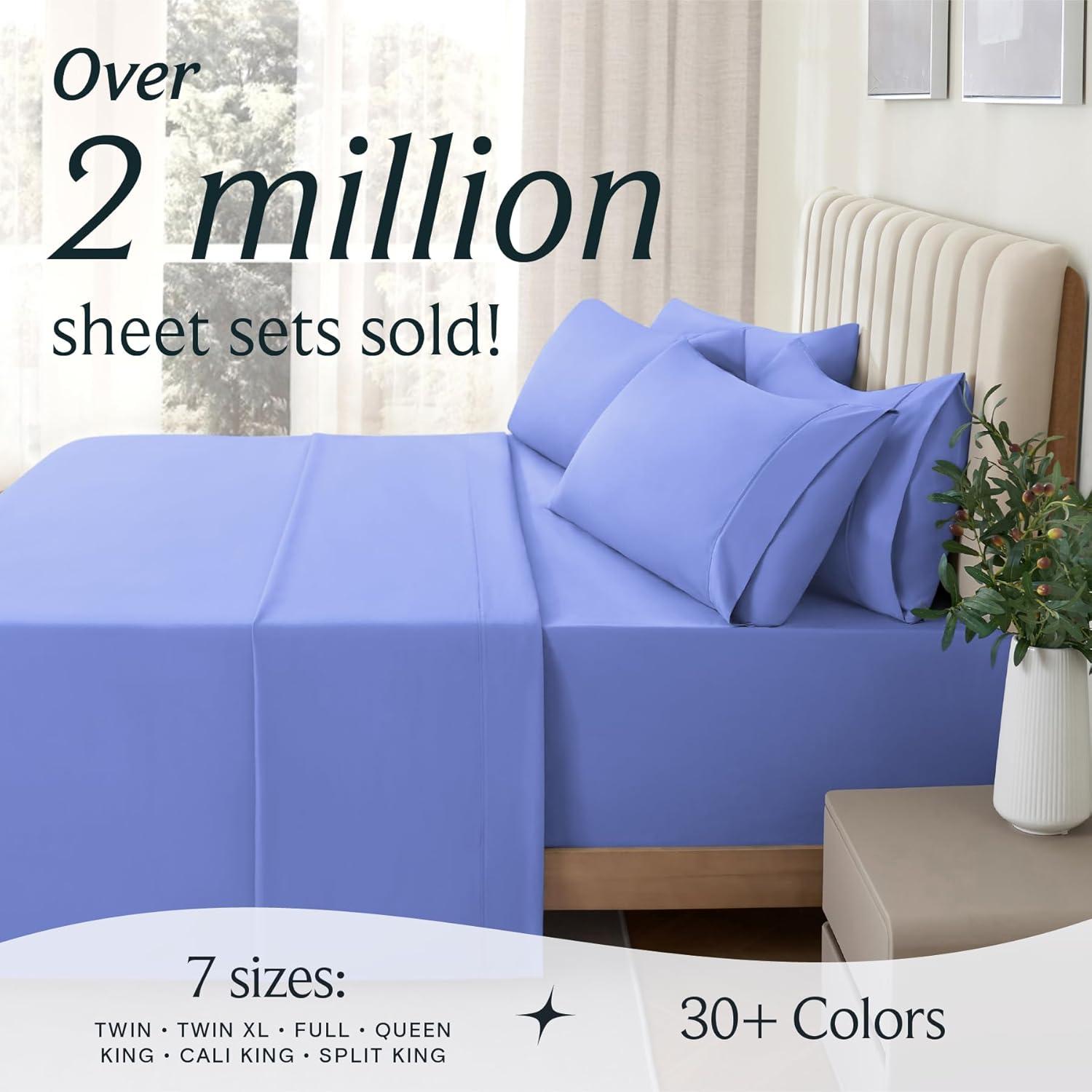 Rayon From Bamboo Solid Performance Sheet Set - Luxclub