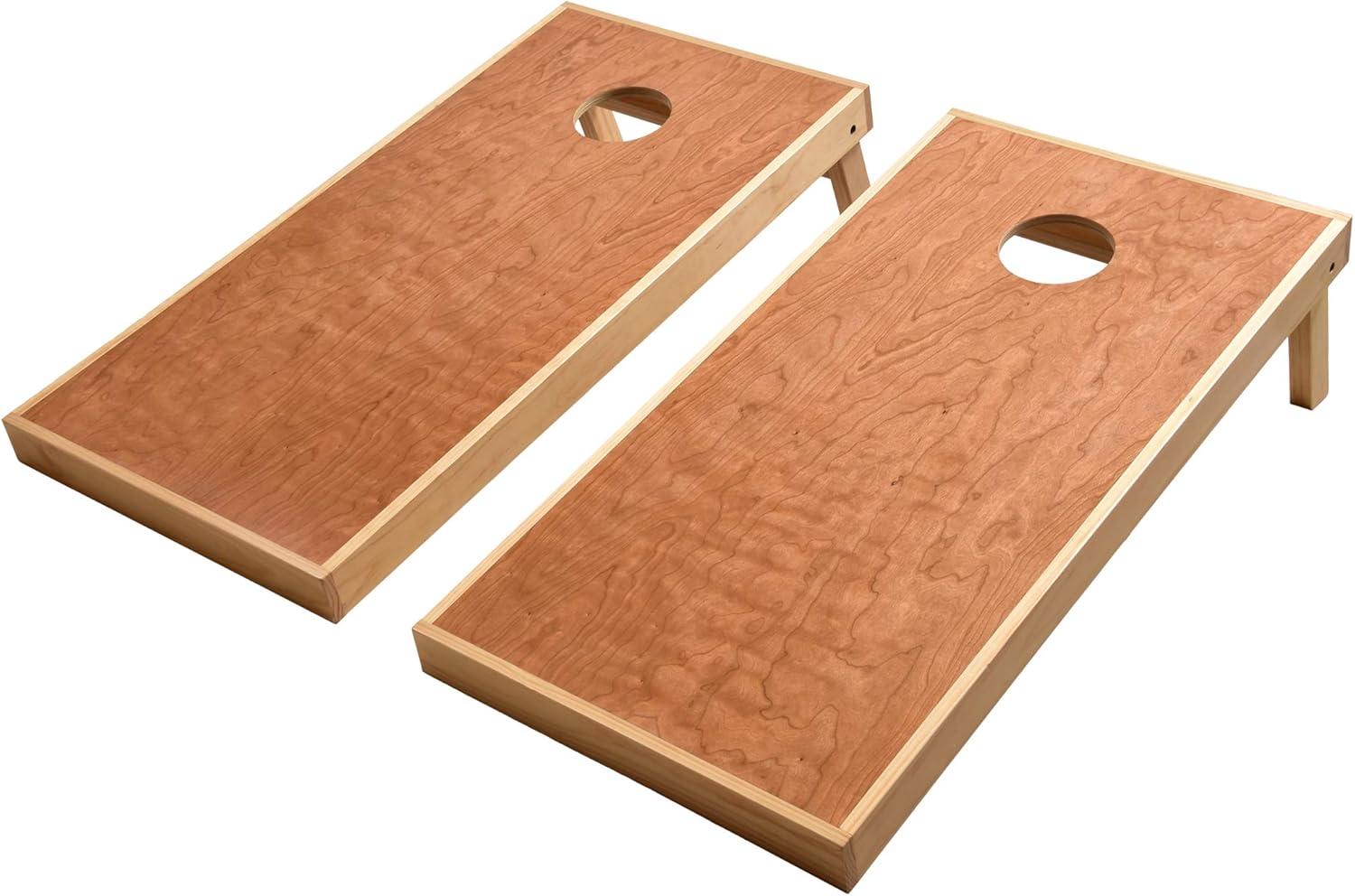 Pro Grade 4 ft x 2 ft Natural Wood Cornhole Boards