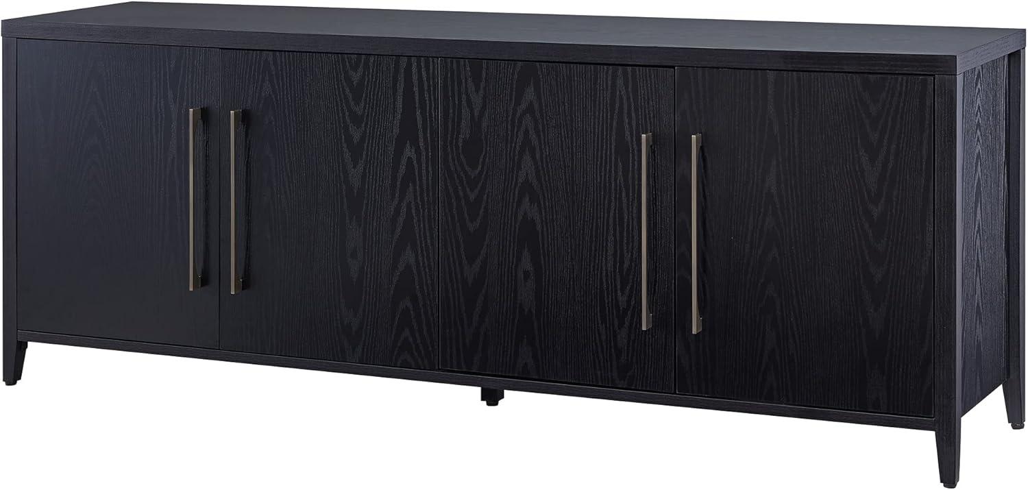 Henn&Hart 68" Black Grain TV Stand