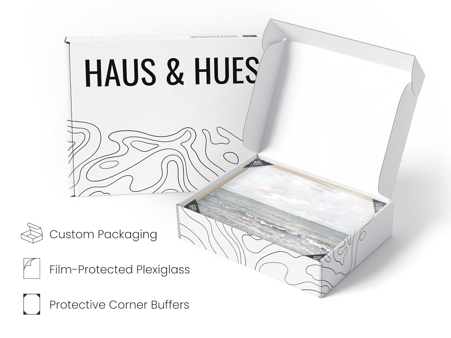 HAUS AND HUES Sea Wall Art - Modern Wall Paintings for Living Room and Stylish Bathroom Decor in Vintage and Farmhouse Styles (8x10 Unframed)