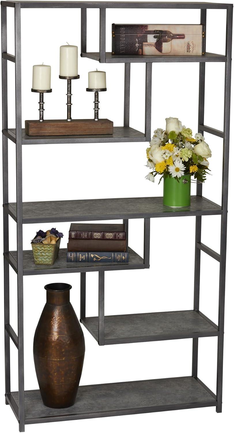 Household Essentials 65" Jamestown Tall 6 Shelf Bookshelf