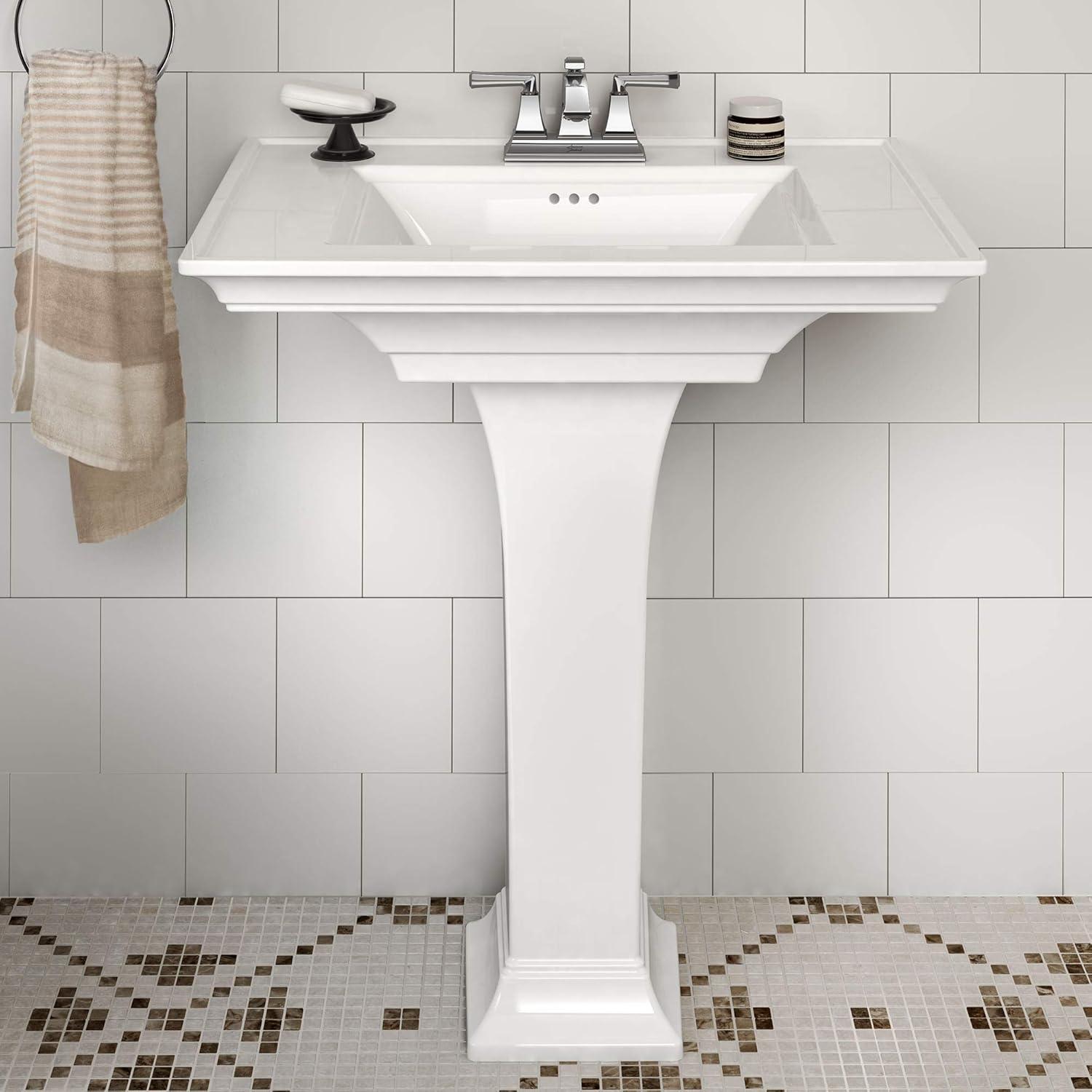American Standard Town 22.5'' White Ceramic Rectangular Bathroom Sink with Overflow