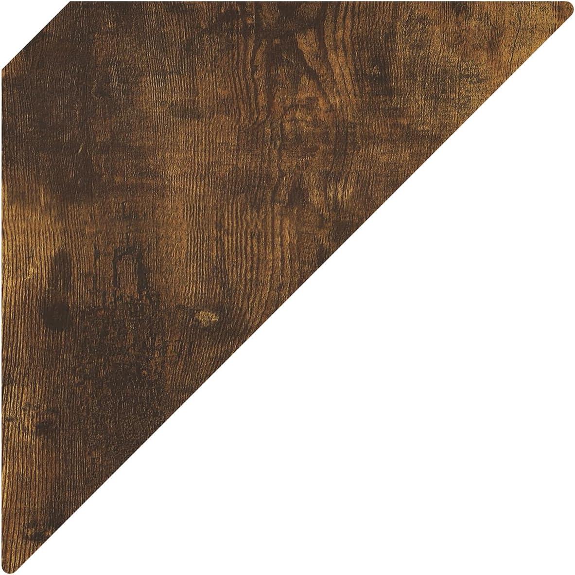 Ebern Designs Belby Triangle Corner Floating Shelves, Wall Mount Display Shelf, Set of 3