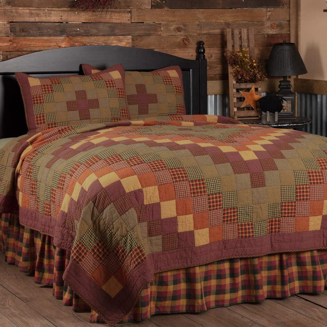 VHC Brands Heritage Farms American Traditional Cotton Patchwork Quilt Set