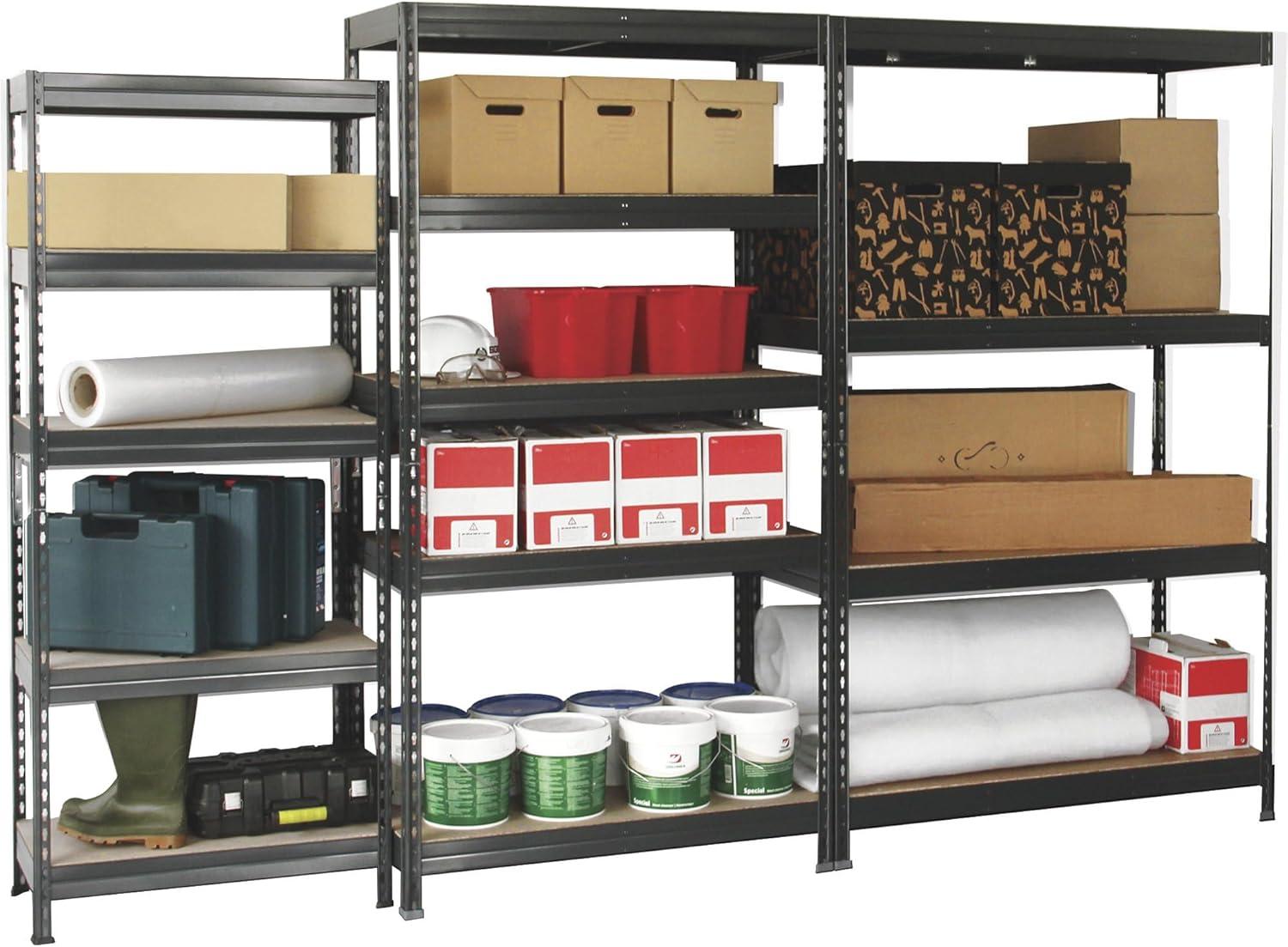 Heavy-Duty Steel 5-Shelf Garage Storage Unit, 48in x 20in x 70in