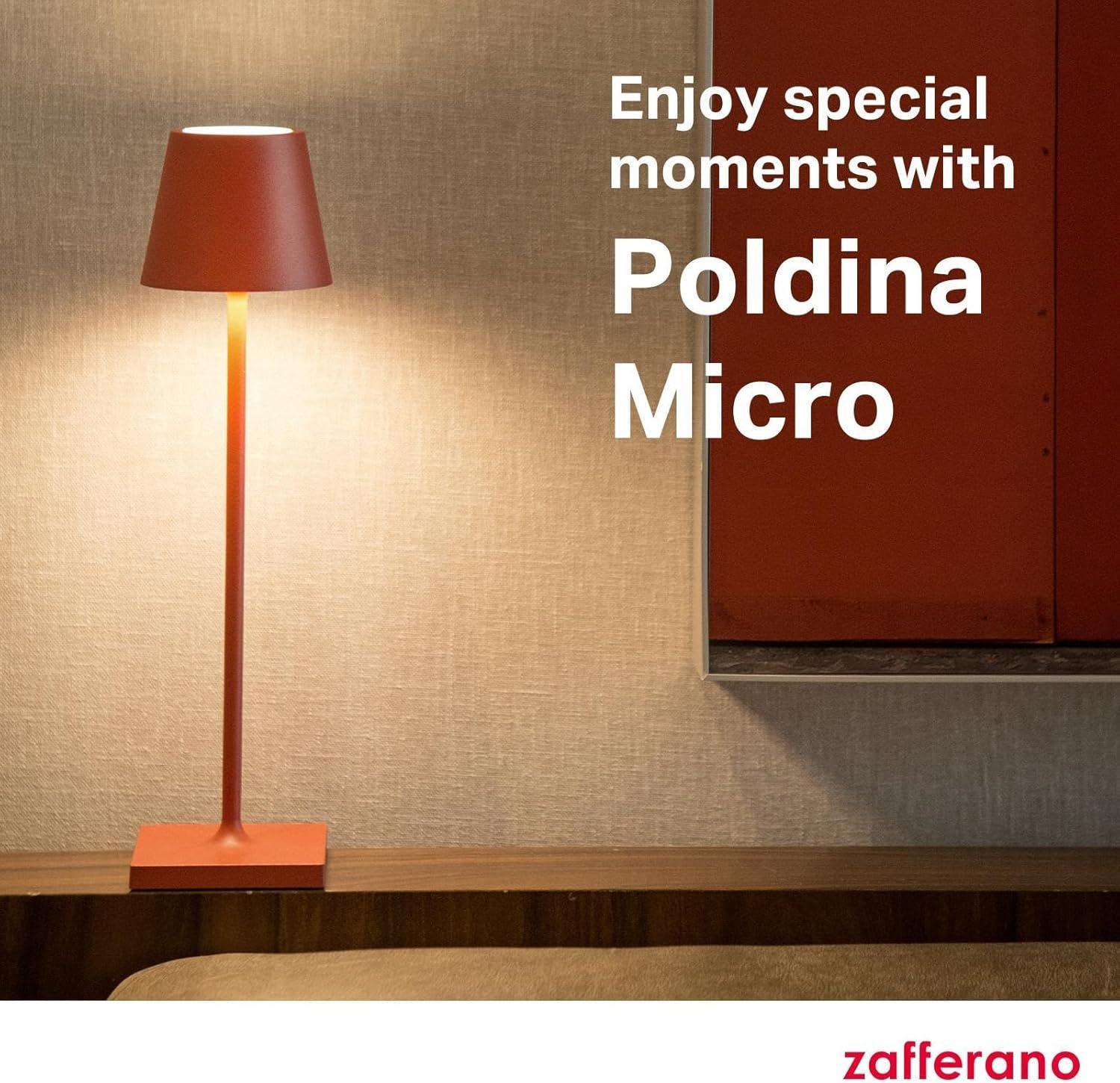 Dark Grey Cordless Touch LED Table Lamp