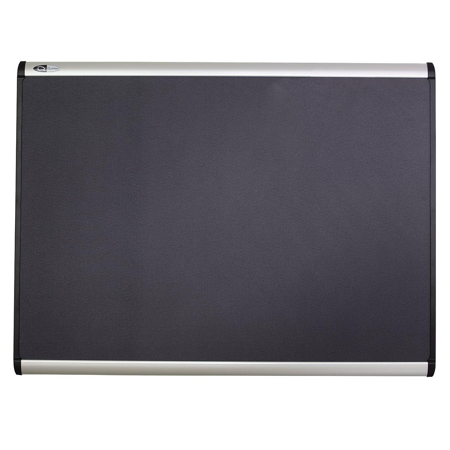 Quartet MB544A Prestige Plus 48 x 36 Magnetic Fabric Bulletin Boards - Gray Surface/Silver Aluminum Frame