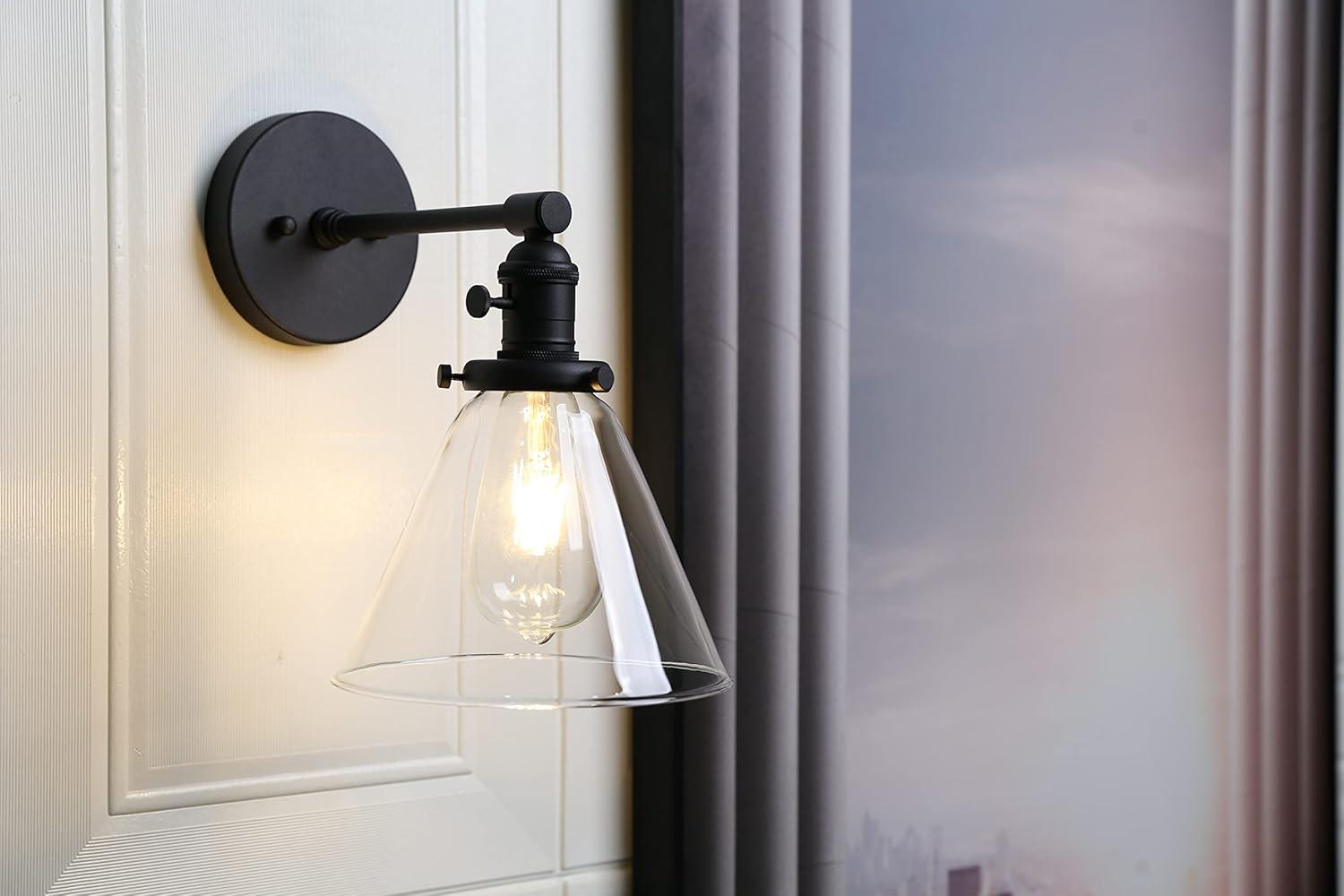 Arti 7.75-in Swing Arm Single Light Wall Sconce with On/Off Switch